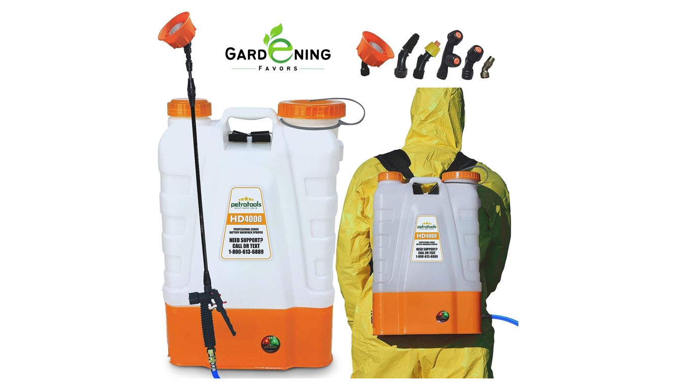 PetraTools 4 Gallon Battery Powered Backpack Sprayer (HD4000)