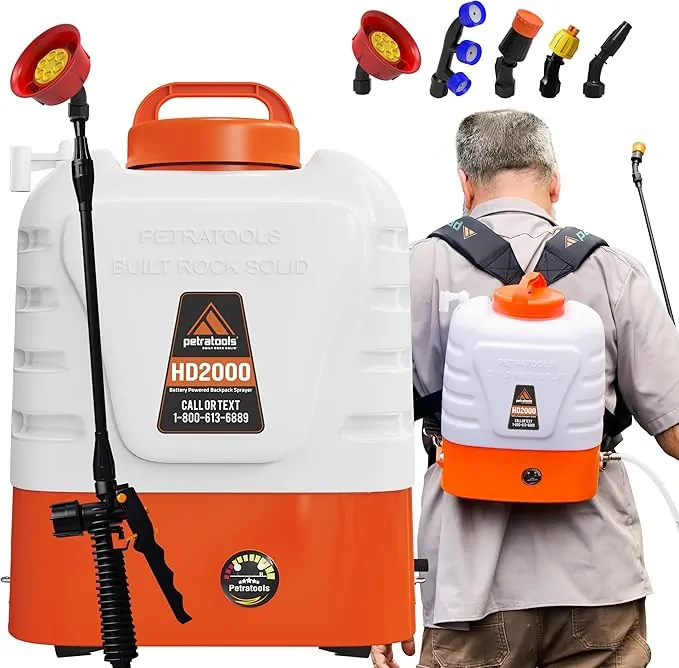 PetraTools HD2000 2-Gallon Battery Powered Sprayer