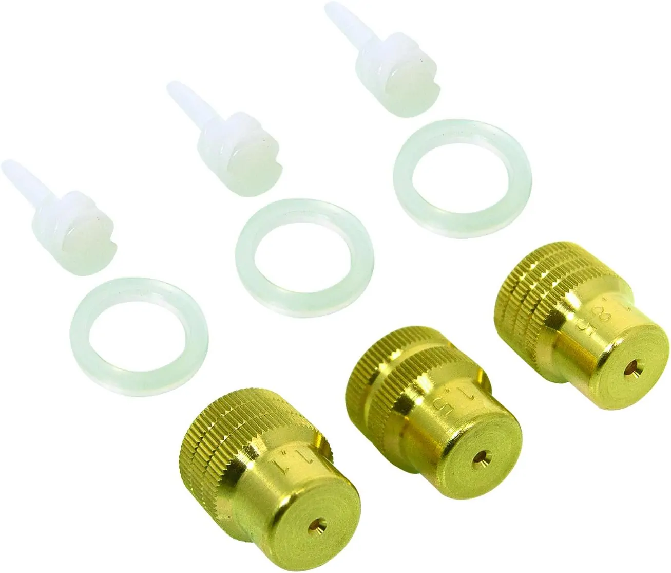 Mesto Nozzle Set 2302 Brass Hollow Cone Nozzles