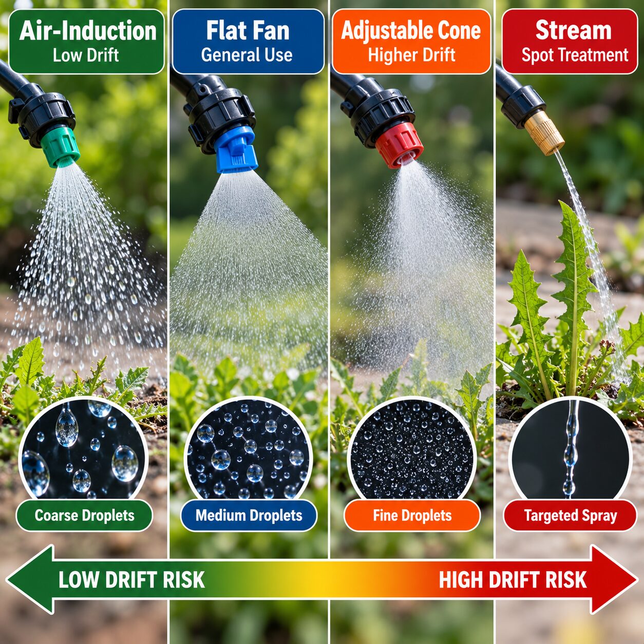 Which Spray Nozzles Reduce Herbicide Drift